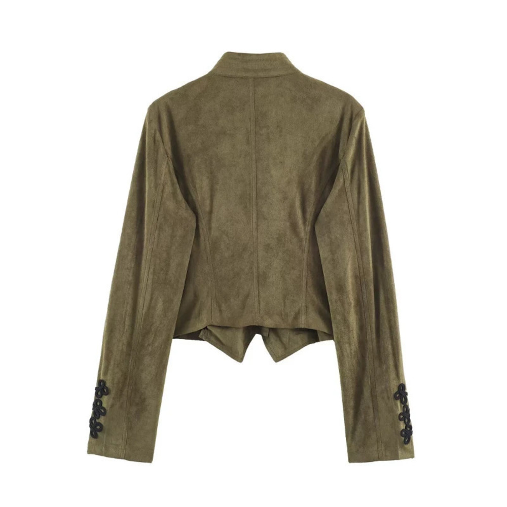 ZARA Textured Suede Tassel Short Jacket